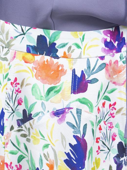 TYNVIE A字型分层中长裙 - 碎花 商品图13