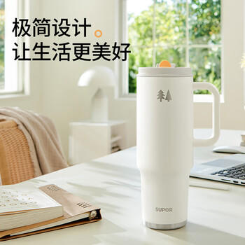 苏泊尔（SUPOR）保温杯双饮大容量吸管杯男女中小学生运动户外保温保冷把手杯   /厨具 /水具 /保温杯 商品图4