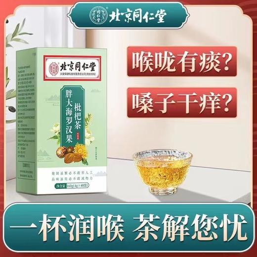 养生茶 北京同仁堂胖大海罗汉果蒲公英茶咳嗽痰多养生花草茶 商品图0