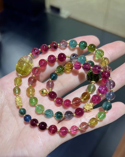 6-11mm多圈彩虹碧玺手串 商品图7
