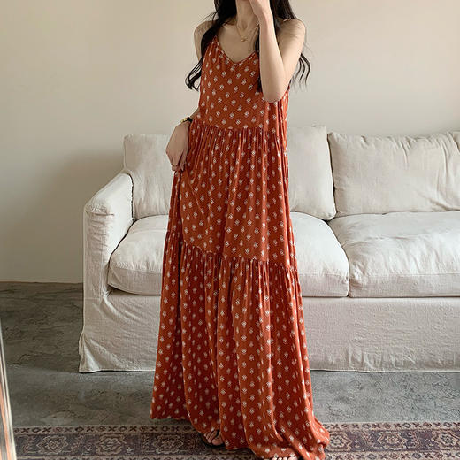 【YW】无忧购【甄选】棉绸吊带睡裙家居服可外穿SYS（截单后3-5天发货) 商品图1