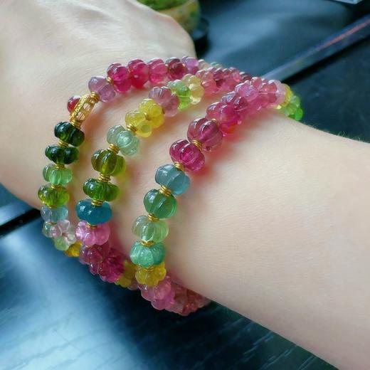 6mm多圈南瓜珠碧玺手串 商品图6