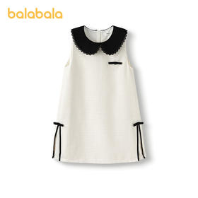 巴拉巴拉童装儿童裙子女连衣裙2025秋新款无袖小香风
