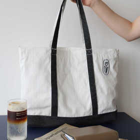 Maison Promenade	郁金香牛仔拼帆布托特包