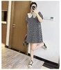 【MYBL】法式格纹珠光纱领撞色减龄中款连衣裙-喜出 商品缩略图4