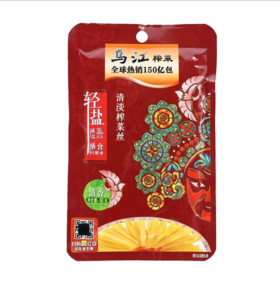 【亚欧超市】乌江清淡榨菜 80g/袋