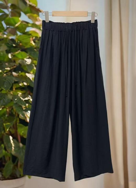 【超值特卖】韩系夏季薄款肌理纹小花苞清爽宽松阔腿裤-喜出 商品图8