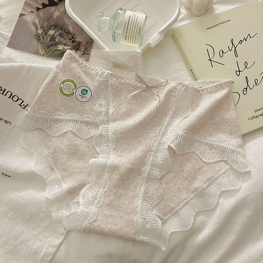 走量款【特惠装！买一送二！】婴儿棉中腰内裤 无痕蕾丝边性感纯棉裆部  A类7A抑菌内裤  舒适三角裤 商品图8