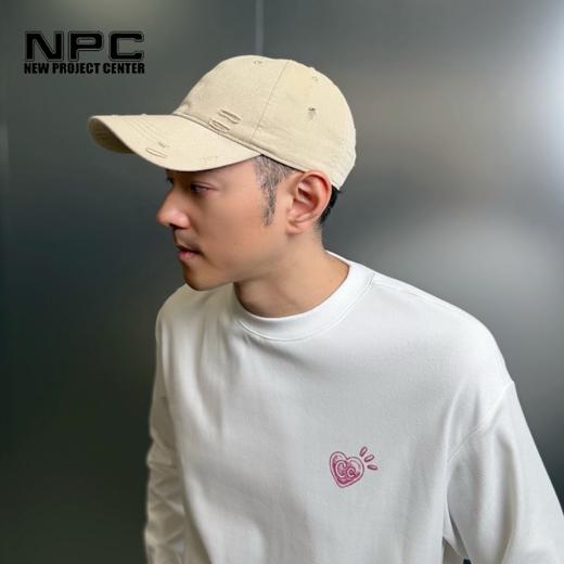 NPC潮牌CC系列爱心印花重磅宽松休闲长袖新款男CC4BTL10 商品图1