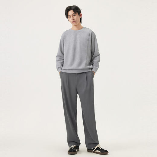 gxg.jeans男装 多色分割设计简约休闲基础圆领卫衣男 25年秋* 商品图4