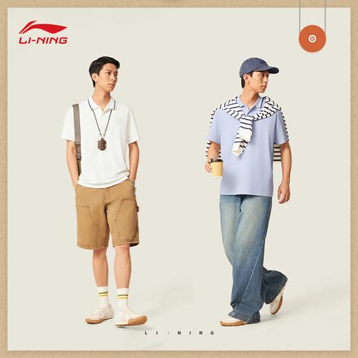 李宁男子冰感舒适吸湿排汗短袖POLO衫APLV307 商品图2