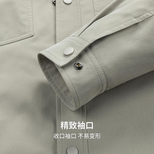 圣得西男士夹棉加厚工装夹克2025秋季时尚百搭翻领外套 商品图7