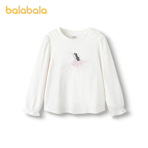 【商场同款】巴拉巴拉女童长袖t恤儿童2025新款秋装内搭速干上衣 商品图1
