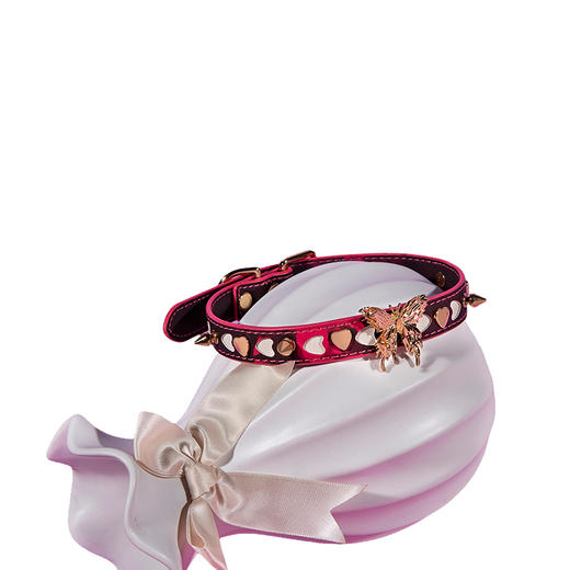 魅灵温变 温变荆棘艳蝶项圈 （黑变红）项圈+牵引 商品图4