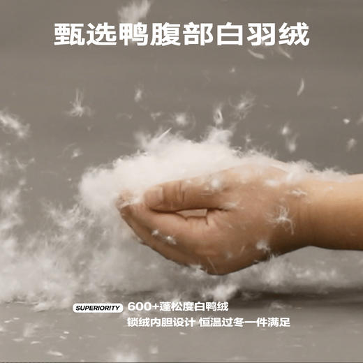 NPC潮牌米黑撞色拼接连帽90白鸭绒羽绒服情侣短款外套NP38DJ36 商品图4