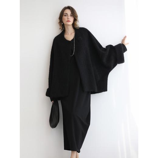 COCOBELLA纸片人不对称裙摆连衣裙亚赛尔混纺垂坠长裙FR3241 商品图3