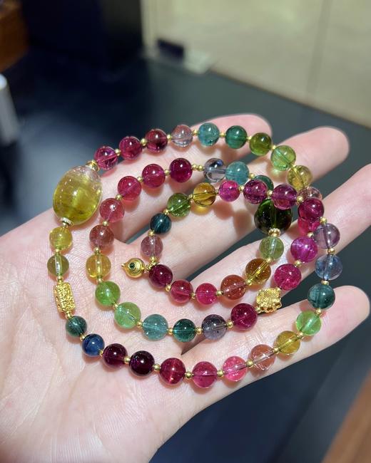 6-11mm多圈彩虹碧玺手串 商品图2