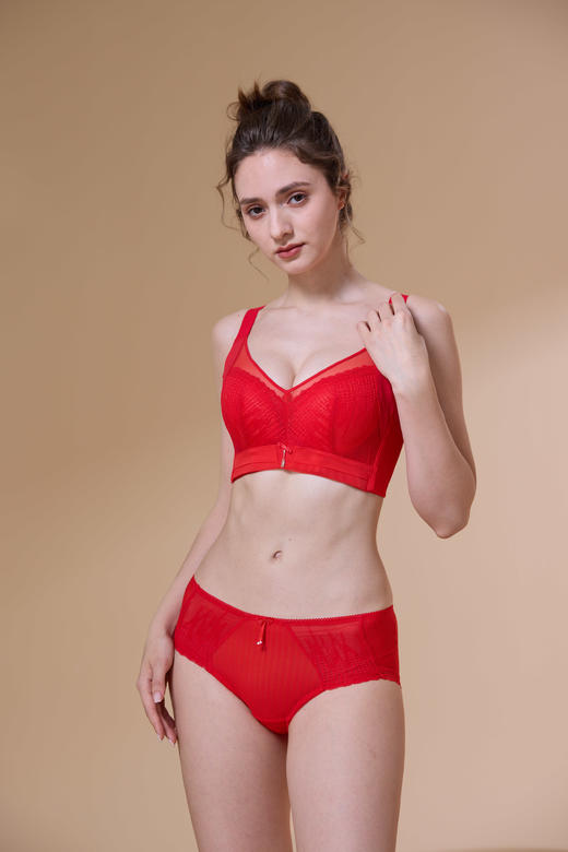 【第二件 0 元｜ 满2件 5 折】【B杯单件】【有红色】【秀黛】浅颂经典无钢圈中厚杯文胸【有红色】S6110003B【门店同款】 商品图10