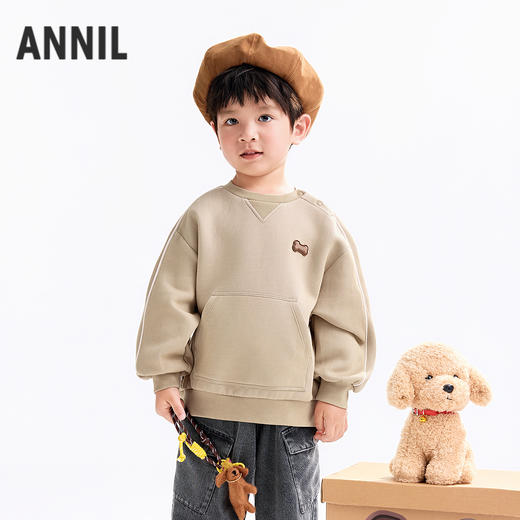 【实体店同款】男童圆领针织卫衣秋季新款安奈儿童装XB531169 商品图0