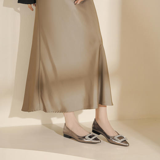 Westory2025年秋季平底尖头休闲百搭通勤浅口单鞋W25CE75641 商品图5