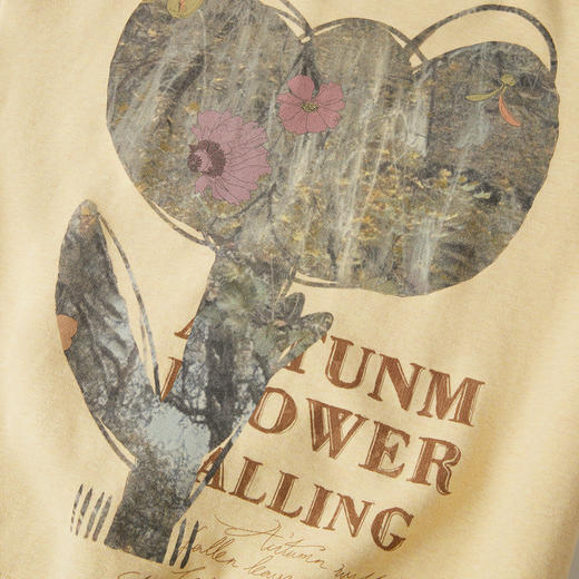 谜底卫衣长袖女2025秋季新品圆领套头柔软原创印花上衣253MV1102 商品图3