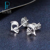 【限时8.8折】【线上铂金馆】PT950 【国际铂金协会】铂金爱心海豚耳钉（直针配铂金耳迫）(BES00016)预售产品下单后不退款不退货不换货不补差价) 商品缩略图0