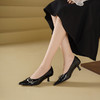 Westory2025年秋季低跟简约小方头百搭通勤浅口单鞋S25CE76131 商品缩略图6