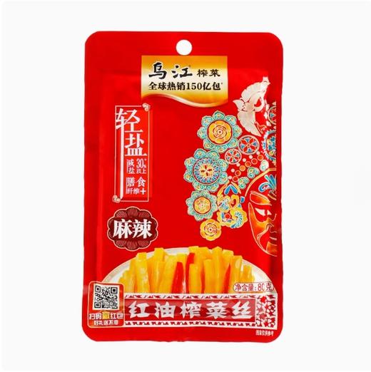 【亚欧超市】乌江红油榨菜 80g/袋 商品图0