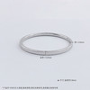 【限时8.8折】【线上铂金馆】PT950 #CNC 【国际铂金协会 精品】铂金空心鱼鳞固口手镯（面宽约3.6-4mm）(ACPTSZ00003)预售产品下单后不退款不退货不换货不补差价) 商品缩略图3