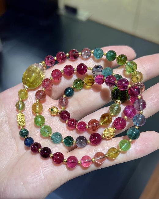 6-11mm多圈彩虹碧玺手串 商品图6