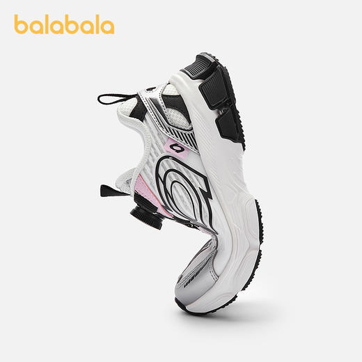 巴拉巴拉童鞋女童运动鞋秋季鞋子透气网面跑步鞋复古旋转扣老爹鞋 商品图2