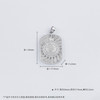 【限时8.8折】【线上铂金馆】PT950 #CNC 【国际铂金协会 精品】铂金镂空长方形女王牌吊坠(ACPTDZ00008)预售产品下单后不退款不退货不换货不补差价) 商品缩略图4