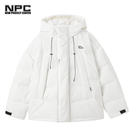 NPC潮牌男装logo贴布绣花大斜插袋连帽冬季情侣羽绒服NP29DJ10 商品图5