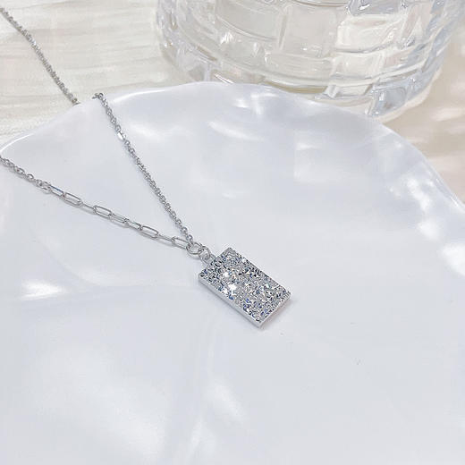 【限时8.8折】【线上铂金馆】PT950 铂金实心调节碎碎冰暴富小金砖套链(PTTL00104)预售产品下单后不退款不退货不换货不补差价) 商品图1