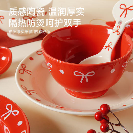 可爱陶瓷餐具（蝴蝶结） 商品图3