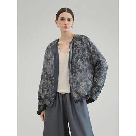 COCOBELLA[双面穿]可溯源90绒国风纯醋酸新中式羽绒服DC3035 商品图2