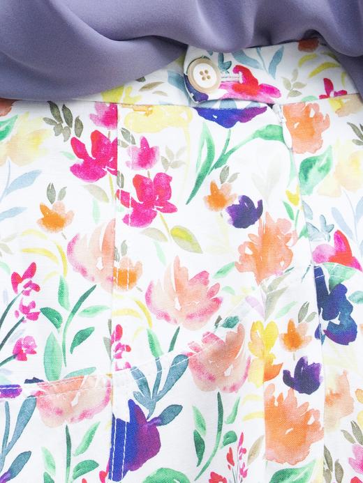 TYNVIE A字型分层中长裙 - 碎花 商品图12