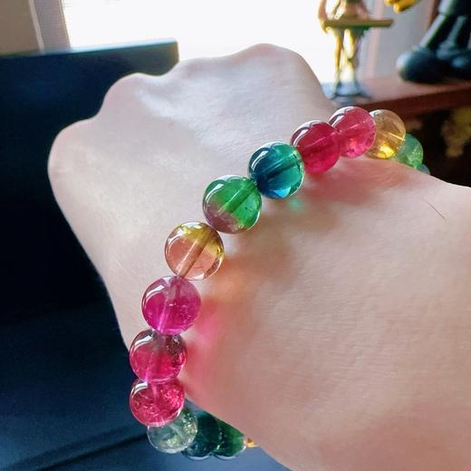 8mm单圈彩虹碧玺手串 商品图7