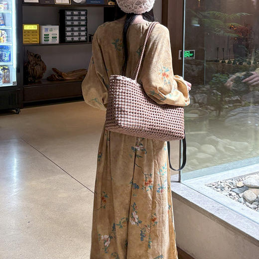 【YW】无忧购【甄选】棉绸绑带长裙可外穿家居服睡裙SFY 2588（截单后3-5天发货) 商品图3