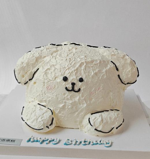 定制款裸蛋糕 - 立体线条小狗系列 商品图1