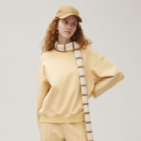 谜底卫衣长袖女2025秋季新品圆领套头柔软原创印花上衣253MV1102