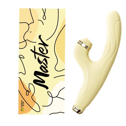 杰士邦Master系列自伸缩吮吸震动棒 淡黄色（XZSSZB） 商品图0
