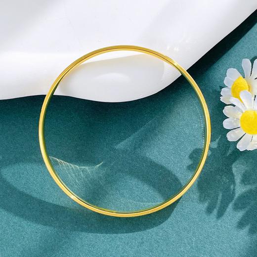 【限时克减150元】足金999.9 #超轻 #CNC #碎碎冰 空心福禄葫芦固口手镯（面宽约4.2-4.6mm，厚约1.9mm）(AISZ00696-1)（预售产品下单后不退款不退货不换货不补差价） 商品图2