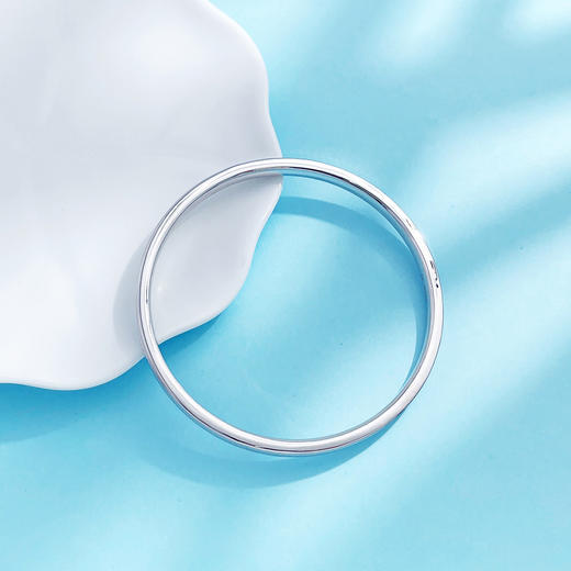 【限时8.8折】【线上铂金馆】PT950 #CNC 【国际铂金协会 精品】铂金空心鱼鳞固口手镯（面宽约3.6-4mm）(ACPTSZ00003)预售产品下单后不退款不退货不换货不补差价) 商品图2