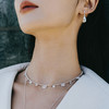 【夏季新款】alodia.co 品牌直发 晨露白水晶双层项链 叠戴锁骨链可拆卸925银手工串珠设计款小众高级感 商品缩略图5