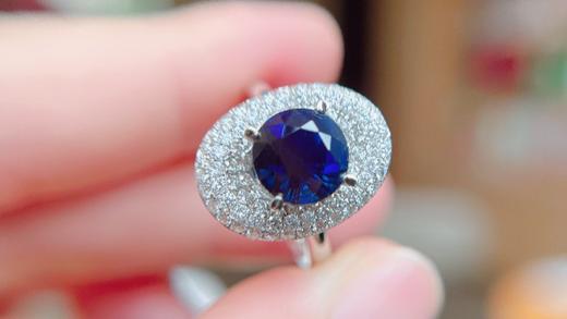 3ct刻面蓝宝石戒指 商品图2