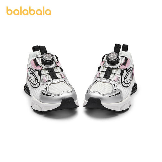 巴拉巴拉童鞋女童运动鞋秋季鞋子透气网面跑步鞋复古旋转扣老爹鞋 商品图4