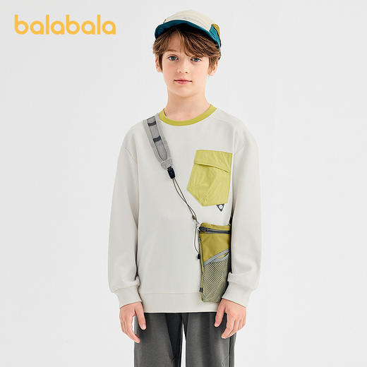 【商场同款】巴拉巴拉童装男童卫衣儿童2025秋季新款t恤大童上衣 商品图0