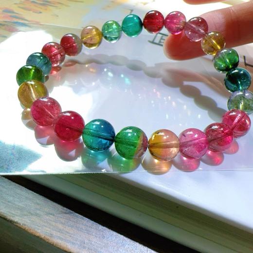 8mm单圈彩虹碧玺手串 商品图5