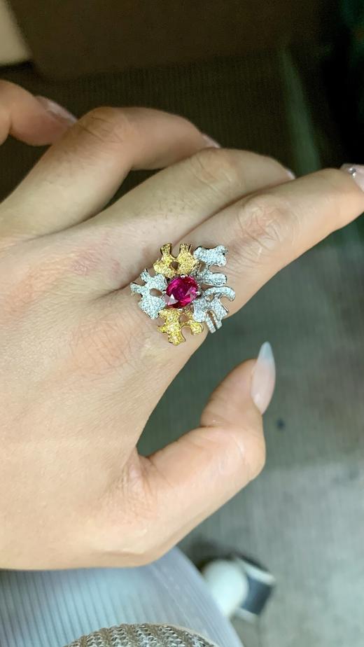 1.18ct刻面红宝石戒指 商品图2